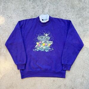 Vintage 90’s Morning Sun Floral Grandma Crewneck Sweater